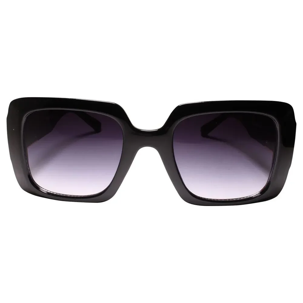 Look Rich Bling Famous Clubbing Hip Hop Rapper Style Black Square Sunglasses